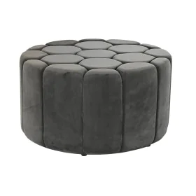 Repose-pied DKD Home Decor Gris 30 % Polyester (85 x 85 x 48 cm) de DKD Home Decor, Poufs et repose-pieds - Réf : S3034120, P...