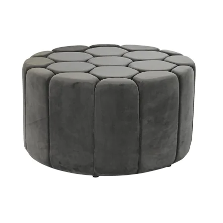 Reposapiés DKD Home Decor Gris 30 % Poliéster (85 x 85 x 48 cm) de DKD Home Decor, Otomanas y reposapiés - Ref: S3034120, Pre...