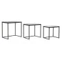 Juego de 3 Mesitas DKD Home Decor Negro 58 x 36,5 x 53,5 cm de DKD Home Decor, Mesas - Ref: S3034136, Precio: 237,12 €, Descu...