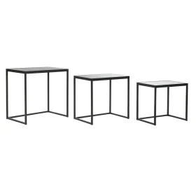 Conjunto de 3 mesas pequenas DKD Home Decor Preto 58 x 36,5 x 53,5 cm de DKD Home Decor, Jogos de móveis - Ref: S3034136, Pre...