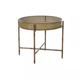 Mesa de apoio DKD Home Decor 59 x 59 x 50 cm Natural Metal de DKD Home Decor, Jogos de móveis - Ref: S3034139, Preço: 134,12 ...