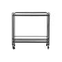 Console DKD Home Decor Verre Noir Métal (80 x 28 x 80,5 cm) de DKD Home Decor, Tables - Réf : S3034142, Prix : 175,90 €, Remi...