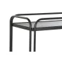 Console DKD Home Decor Verre Noir Métal (80 x 28 x 80,5 cm) de DKD Home Decor, Tables - Réf : S3034142, Prix : 175,90 €, Remi...