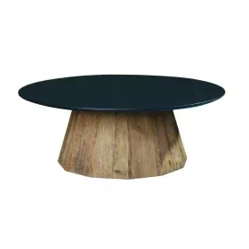 Centre Table DKD Home Decor Black Natural Wood Pinewood Recycled Wood 90 x 90 x 32,5 cm by DKD Home Decor, Coffee Tables - Re...