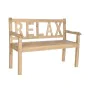 Bench DKD Home Decor Relax 120 x 44 x 87 cm Natural Mindi wood Aluminium by DKD Home Decor, Benches - Ref: S3034230, Price: 1...