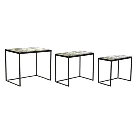 Juego de 3 mesas DKD Home Decor Negro Verde Dorado 60 x 40 x 50 cm de DKD Home Decor, Mesas - Ref: S3034260, Precio: 186,40 €...