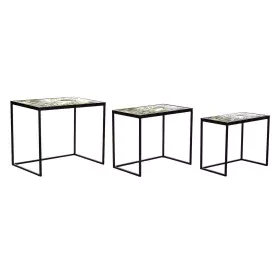 Set of 3 tables DKD Home Decor Black Green Golden 60 x 40 x 50 cm by DKD Home Decor, Tables - Ref: S3034260, Price: 186,40 €,...