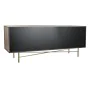 Mueble de TV DKD Home Decor Amarillo Verde Dorado Marrón oscuro Metal Cristal 140 x 35 x 55 cm de DKD Home Decor, Mesas y sop...