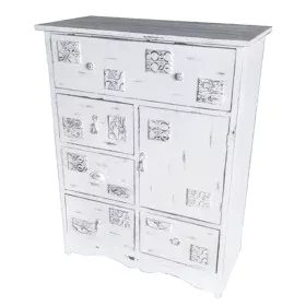 Chest of drawers DKD Home Decor 78 x 38 x 102 cm Wood White Worn by DKD Home Decor, Chest of Drawers - Ref: S3034268, Price: ...