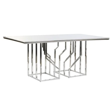 Dining Table DKD Home Decor Silver Crystal Steel (180 x 90 x 75 cm) by DKD Home Decor, Dining Tables - Ref: S3034277, Price: ...