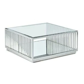 Mesa de Centro DKD Home Decor Transparente Plateado Acero Espejo 100 x 100 x 45 cm de DKD Home Decor, Mesas de café - Ref: S3...