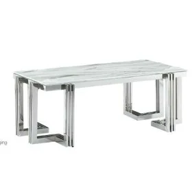 Table de Salle à Manger DKD Home Decor Verre Acier (180 x 90 x 76 cm) de DKD Home Decor, Tables - Réf : S3034282, Prix : 775,...