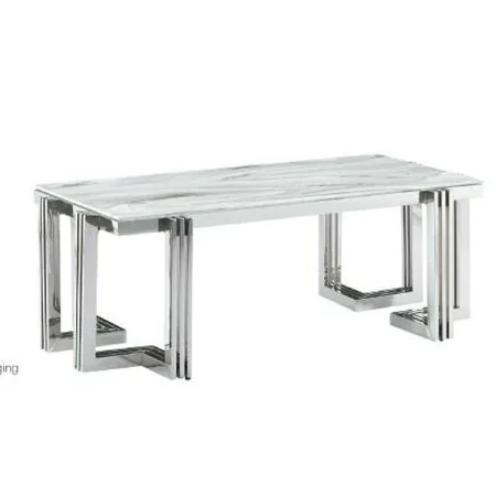 Mesa de Comedor DKD Home Decor Cristal Acero (180 x 90 x 76 cm) de DKD Home Decor, Mesas - Ref: S3034282, Precio: 627,77 €, D...