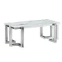 Mesa de Centro DKD Home Decor Branco Prateado Cristal Aço 120 x 60 x 45 cm de DKD Home Decor, Mesas de café - Ref: S3034283, ...