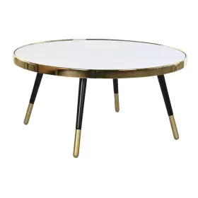 Mesa de Centro DKD Home Decor Glamour Dorado Plateado Acero Espejo 82,5 x 82,5 x 40 cm de DKD Home Decor, Mesas de café - Ref...