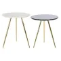 Set of 2 tables DKD Home Decor White Black Golden 46 x 46 x 45 cm by DKD Home Decor, Tables - Ref: S3034294, Price: 146,72 €,...