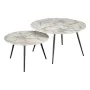 Jeu de 2 tables DKD Home Decor Blanc Doré 80 x 80 x 45 cm de DKD Home Decor, Tables - Réf : S3034295, Prix : 218,33 €, Remise...