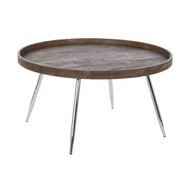 Centre Table DKD Home Decor Brown Silver Metal Steel MDF Wood 30 x 40 cm 78 x 78 x 41,5 cm by DKD Home Decor, Coffee Tables -...