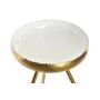 Mesa de apoio DKD Home Decor Dourado Alumínio Branco Lacado (43 x 43 x 61 cm) de DKD Home Decor, Jogos de móveis - Ref: S3034...