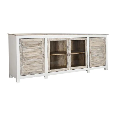 Credenza DKD Home Decor Bianco Naturale Marrone Chiaro Legno di mango 210 x 40 x 82 cm di DKD Home Decor, Credenze e buffet -...