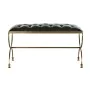 Banc de Pied de Lit DKD Home Decor 90 x 38 x 52 cm Doré Métal Vert Métallisé de DKD Home Decor, Sièges de coiffeuse - Réf : S...