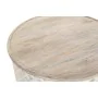 Table Basse DKD Home Decor Blanc Naturel Aluminium Bois de manguier 81 x 81 x 45 cm de DKD Home Decor, Tables basses - Réf : ...