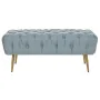 Banquette DKD Home Decor 103 x 46 x 42 cm Bleu Doré Métal de DKD Home Decor, Chaises - Réf : S3034366, Prix : 106,84 €, Remis...