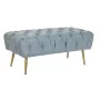 Banquette DKD Home Decor 103 x 46 x 42 cm Bleu Doré Métal de DKD Home Decor, Chaises - Réf : S3034366, Prix : 106,84 €, Remis...