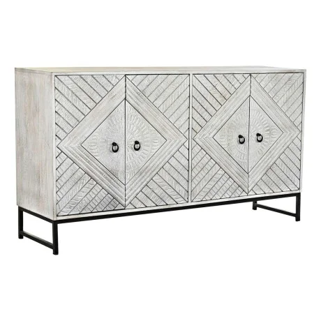 Aparador DKD Home Decor 155 x 40 x 85 cm Metal Branco Madeira de mangueira de DKD Home Decor, Armários e aparadores - Ref: S3...