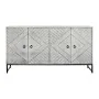 Aparador DKD Home Decor 155 x 40 x 85 cm Metal Branco Madeira de mangueira de DKD Home Decor, Armários e aparadores - Ref: S3...