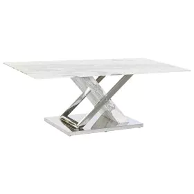 Centre Table DKD Home Decor White Silver Crystal Steel 120 x 60 x 42 cm by DKD Home Decor, Tables - Ref: S3034383, Price: 358...