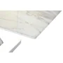 Mesa de Centro DKD Home Decor Branco Prateado Cristal Aço 120 x 60 x 42 cm de DKD Home Decor, Jogos de móveis - Ref: S3034383...