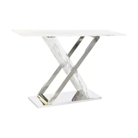 Console DKD Home Decor Blanc Gris Argenté Verre Acier 120 x 40 x 75 cm de DKD Home Decor, Tables - Réf : S3034384, Prix : 348...