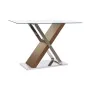 Console DKD Home Decor Transparente Prateado Catanho escuro Cristal Aço 120 x 40 x 75 cm de DKD Home Decor, Jogos de móveis -...