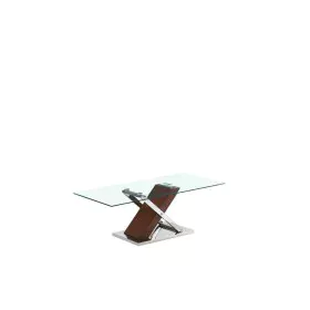 Centre Table DKD Home Decor Silver Brown Steel Dark brown 120 x 60 x 42 cm MDF Wood by DKD Home Decor, Coffee Tables - Ref: S...