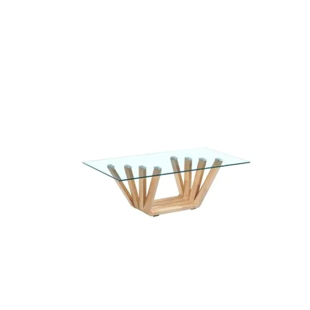 Mesa de Centro DKD Home Decor Cristal nogal (130 x 70 x 42 cm) de DKD Home Decor, Mesas de café - Ref: S3034406, Precio: 318,...