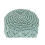 Poggiapiedi DKD Home Decor Legno Marrone Cotone Menta (30 x 30 x 45 cm) (33 x 33 x 43 cm) di DKD Home Decor, Ottomane e poggi...