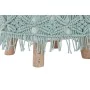 Poggiapiedi DKD Home Decor 53 x 53 x 31 cm Naturale Legno Marrone Verde 50 x 50 x 30 cm Macramé Boho di DKD Home Decor, Ottom...