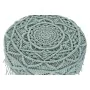 Poggiapiedi DKD Home Decor 53 x 53 x 31 cm Naturale Legno Marrone Verde 50 x 50 x 30 cm Macramé Boho di DKD Home Decor, Ottom...