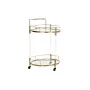 Kitchen Trolley DKD Home Decor Golden Metal Acrylic (50 x 50 x 80 cm) by DKD Home Decor, Serving Trolleys - Ref: S3034446, Pr...