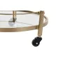 Kitchen Trolley DKD Home Decor Golden Metal Acrylic (50 x 50 x 80 cm) by DKD Home Decor, Serving Trolleys - Ref: S3034446, Pr...