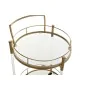 Kitchen Trolley DKD Home Decor Golden Metal Acrylic (50 x 50 x 80 cm) by DKD Home Decor, Serving Trolleys - Ref: S3034446, Pr...