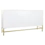 Aparador DKD Home Decor Rombos Blanco Latón Madera de mango (157 x 43 x 84 cm) de DKD Home Decor, Armarios y aparadores - Ref...