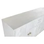 Aparador DKD Home Decor Losangos Branco Latão Madeira de mangueira (157 x 43 x 84 cm) de DKD Home Decor, Armários e aparadore...