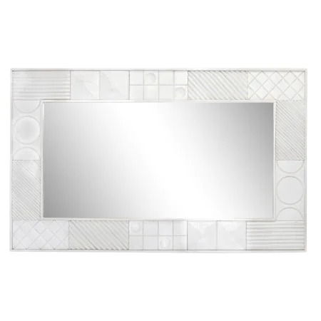 Wall mirror DKD Home Decor 154 x 4 x 94 cm Wood White Mango wood Rhombus Modern by DKD Home Decor, Wall-Mounted Mirrors - Ref...