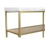 Credenza DKD Home Decor Dorato Metallo Bianco Legno di mango (91 x 44 x 152 cm) di DKD Home Decor, Credenze e buffet - Rif: S...