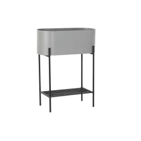 Cache-pot DKD Home Decor Noir Gris Métal (50 x 20 x 63 cm) de DKD Home Decor, Cache-pots - Réf : S3034541, Prix : 44,12 €, Re...