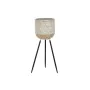 Plantador DKD Home Decor Preto Dourado Metal Branco Duas cores (26 x 26 x 70 cm) de DKD Home Decor, Vasos - Ref: S3034633, Pr...