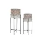 Set of Planters DKD Home Decor Worn 32,5 x 32,5 x 76,5 cm Metal (2 Units) by DKD Home Decor, Cachepots - Ref: S3034636, Price...