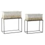 Set di vasi da fiori DKD Home Decor 53,5 x 26 x 60 cm Metallo (2 Unità) di DKD Home Decor, Cachepot - Rif: S3034640, Prezzo: ...